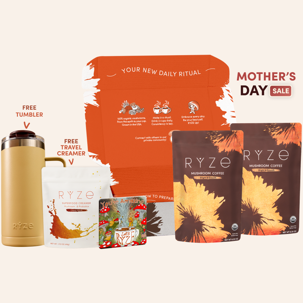 Mushroom Coffee Starter Kit 60 Serving - Easy Setup