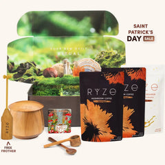 RYZE Mushroom Coffee Ritual Set - Morning Brew Dark Roast