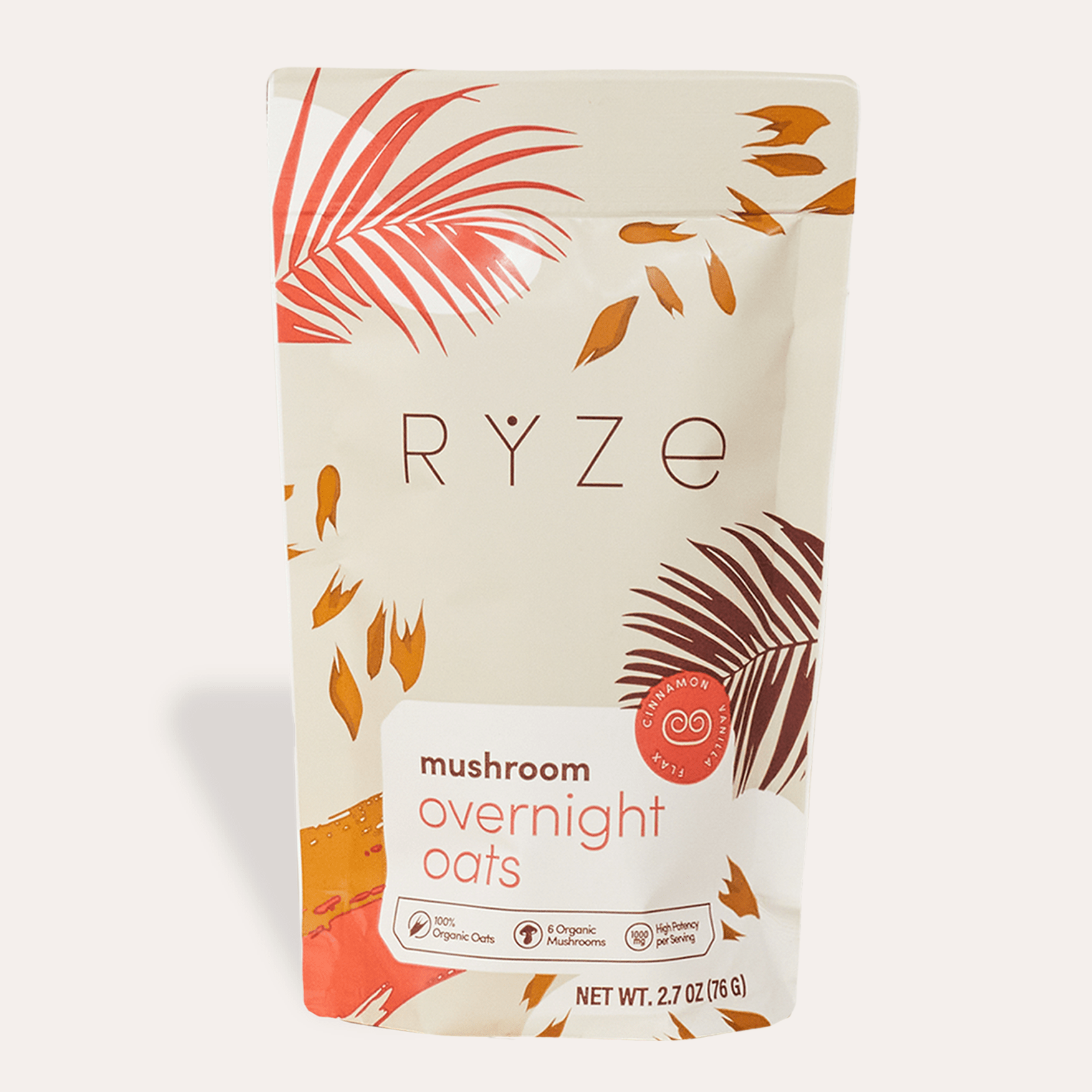 RYZE Mushroom Overnight Oats Pack (14 Servings) - Daily Oats Start