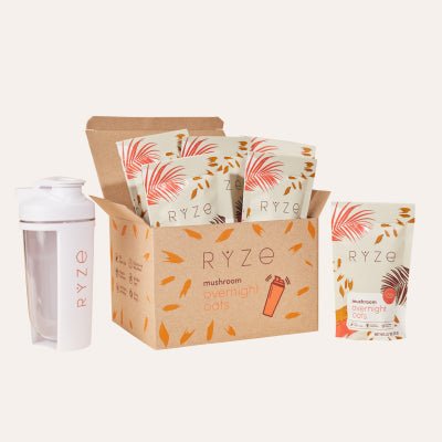 RYZE Mushroom Overnight Oats Starter Pack - Cozy Fuel