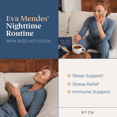RYZE Hot Cocoa - with 6 Sleep Superfoods to Help Fall Asleep and Stay Asleep - Warm Ritual