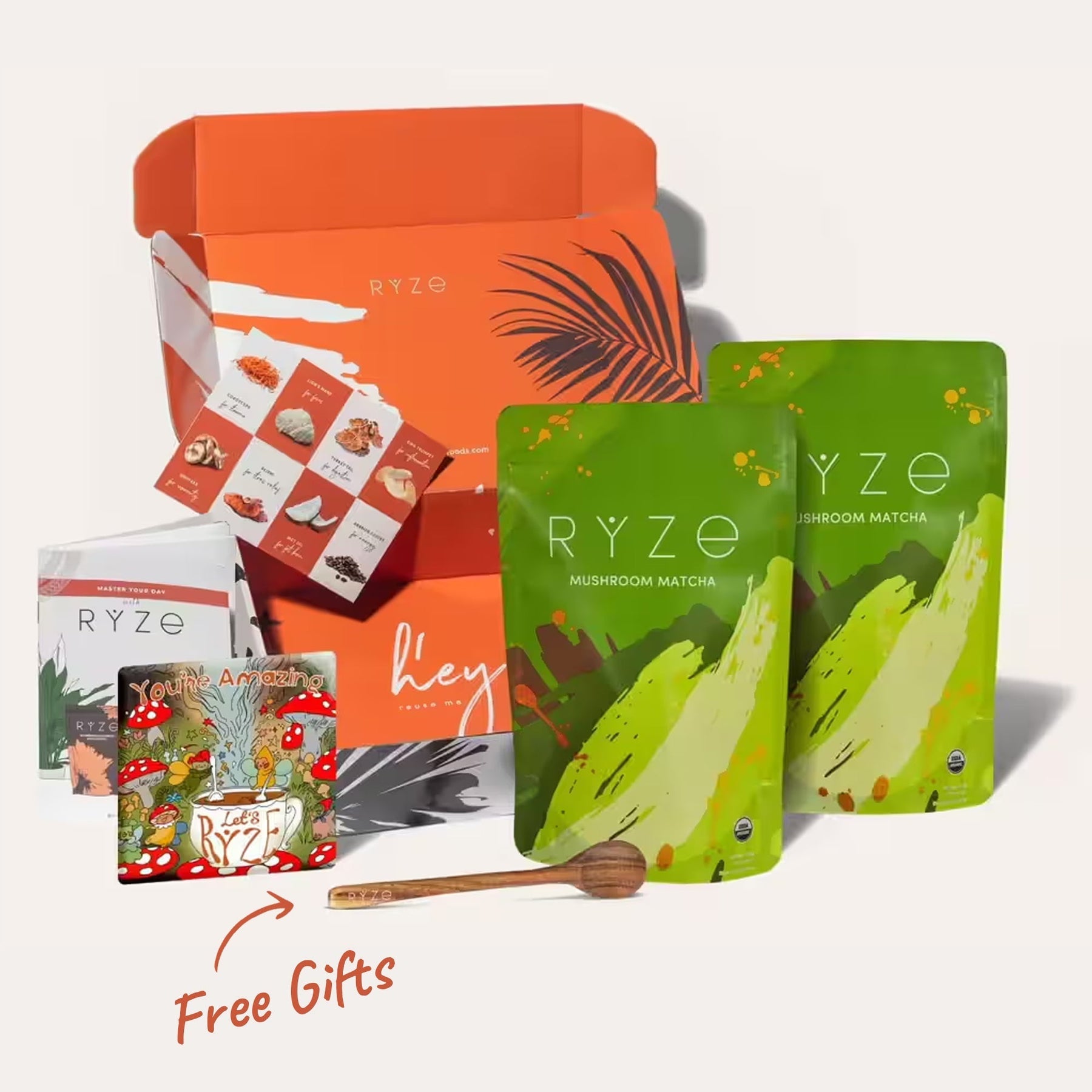 RYZE Organic Mushroom Matcha Starter Kit (60 servings) - Starter Pick