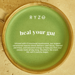 RYZE Organic Mushroom Matcha Starter Kit (60 servings) - Clean Routine