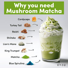 RYZE Organic Mushroom Matcha Starter Kit (60 servings) - Starter Pick