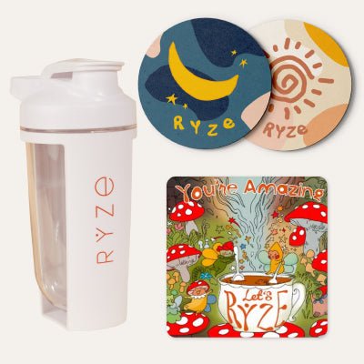 RYZE Shaker Bottle + FREE Gifts - Reward Choice